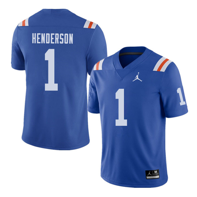 Jordan Brand Men #1 CJ Henderson Florida Gators Throwback Alternate College Football Jerseys Sale-Ro